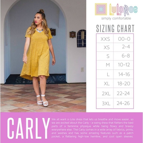 LulaRoe XXS Grey Carly Swing Dress NWT - Picture 5 of 5